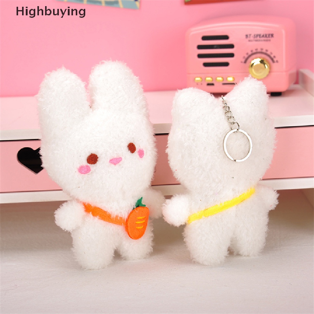 Hbid 15 cm Kartun Kelinci Lembut Boneka Binatang Anime Plush Doll Kawaii Kucing Lucu Gantungan Kunci Liontin Mainan Anak Perempuan Anak Hadiah Aksesoris Glory