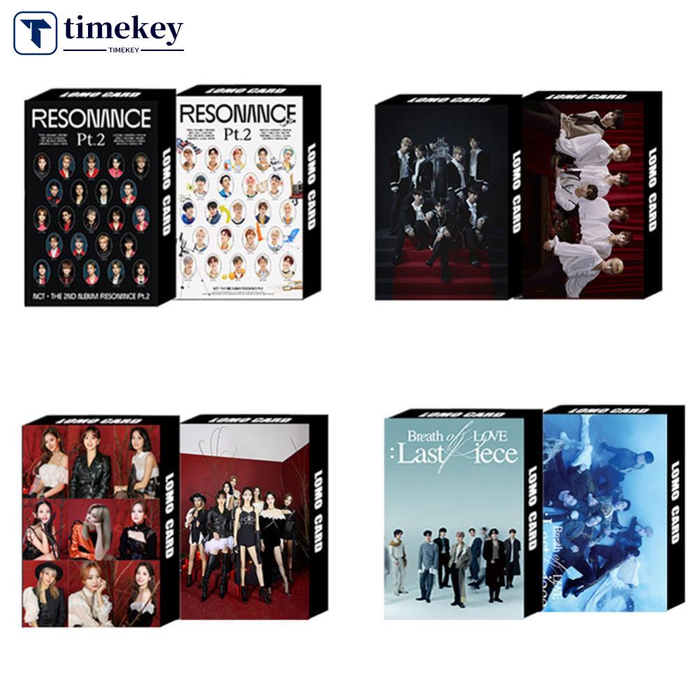 Timekey 30PCS NCT/GOT7/TWICE/ENHYPEN Album LOMO Card Fans Support Gift Hadiah Kolektif Foto Polaroid L8Y8