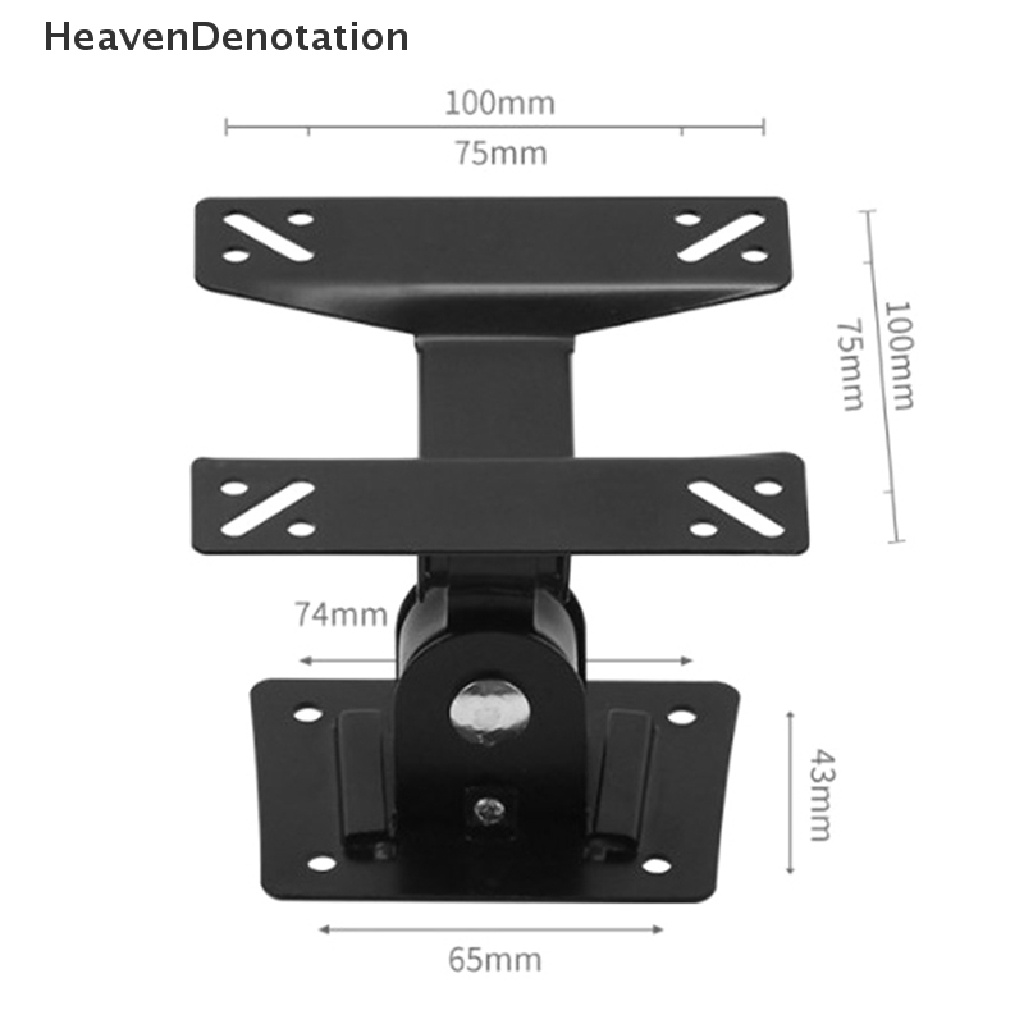 [HeavenDenotation] Universal Adjustable TV Dinding Rotasi 180derajat TV Stand Untuk 14-27 Inch LCD LED Flat Panel Plasma TV Holder HDV