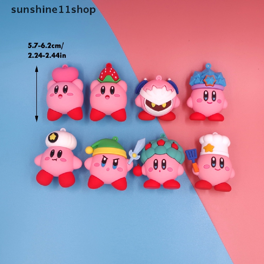 Sho 1PC Boneka Kirby Bintang Pink Diy Bahan Baking Kue Dekorasi Boneka Mainan N