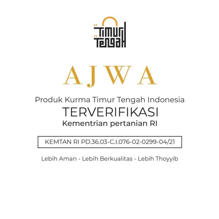 

Timur Tengah Kurma Ajwa / Sukari 1 Kg Premium Dates Limited Edition 038