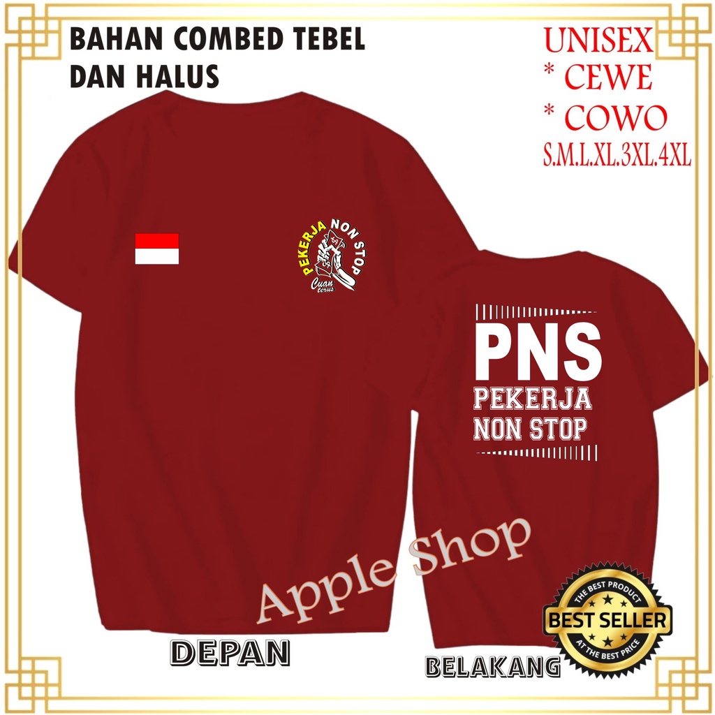 APP Kaos DB PNS POLY Pekerja Non Stop Kaos Murah /Pakaian Pria pakaian Wanita Best Seller