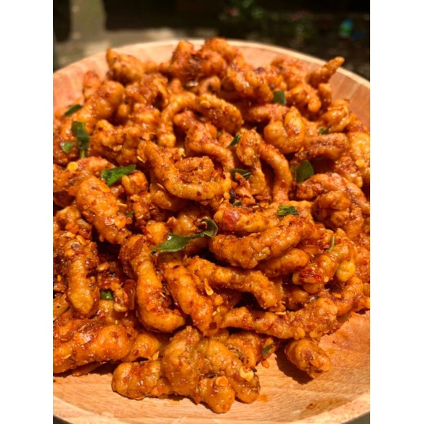 

Usus Pedas Daun Jeruk 250 Gram, Pedas Manis, Pedas Asin