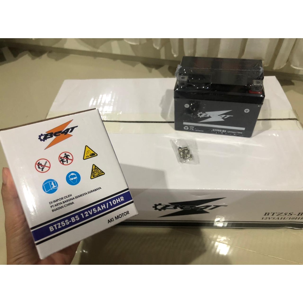 ACCU AKI KERING FULL KERING 1,3 KG BEAT GTZ5 YTZ5 (AIR SUDAH TERISI)