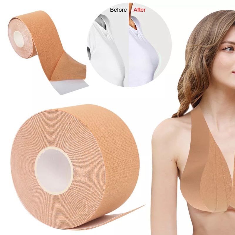 Bra Tape / Boobs Tape / Bra Boob Tape Nipple Pad Strapless Bra Selotip Bh - Body Tape Push Up Bra