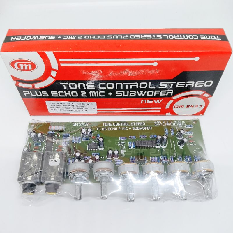 TONE CONTROL STEREO PLUS ECHO 2 MIC SUBWOFER POTENSIO APLUS GM2437