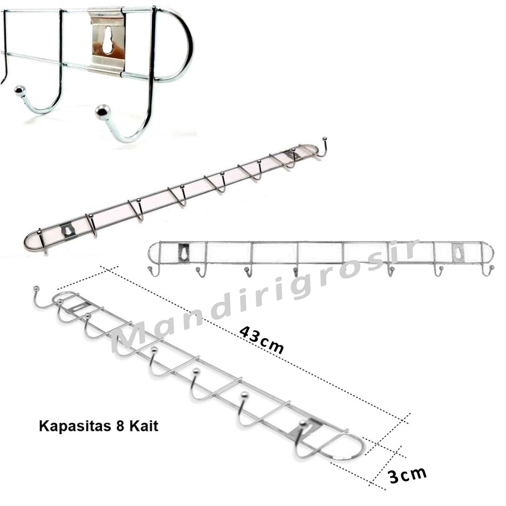 Gantungan Anti Karat* Kapstok Stainless* Hanger Multifungsi* Gantung