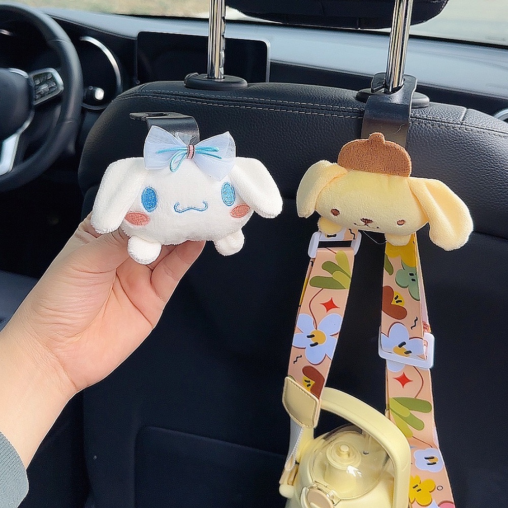 Boneka Kartun Lucu Pengait Mobil Coolomey Mainan Mewah Alat Penyimpanan Mobil