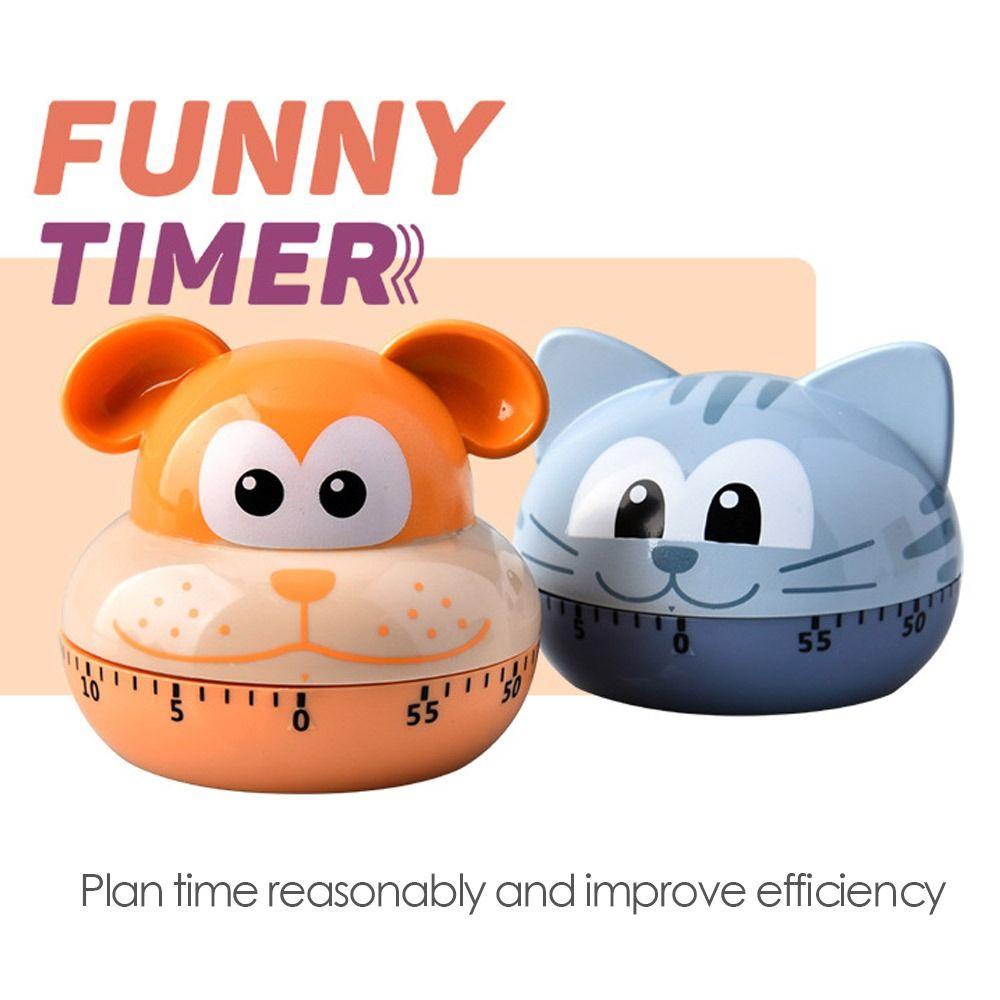 Timer Mekanik Nanas Novelty Cute Animal Kitchen Timer Makanan