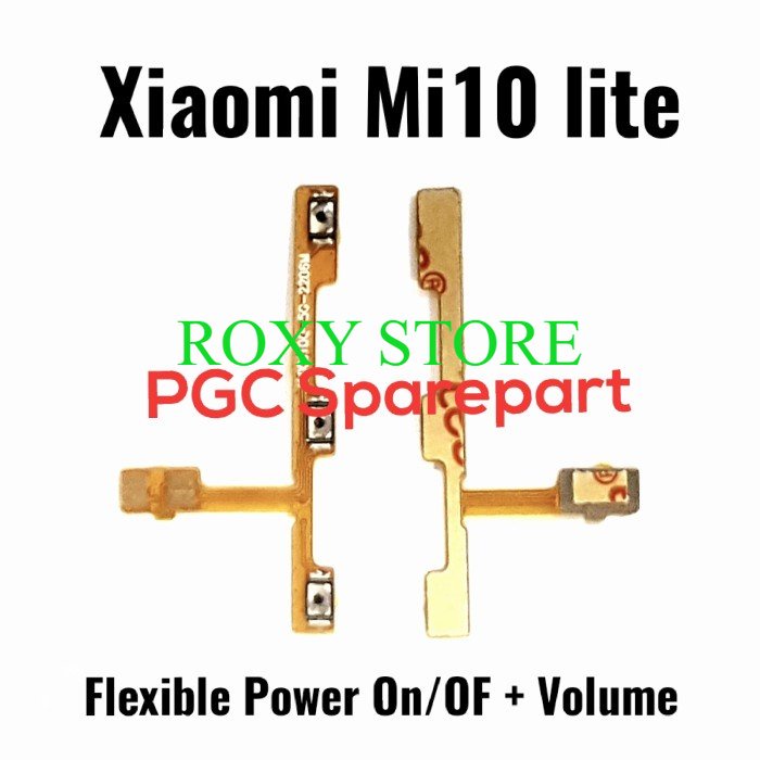 Ori Flexible Konektor Volume Power On Off Xiaomi Mi10 lite - Mi 10lite Original