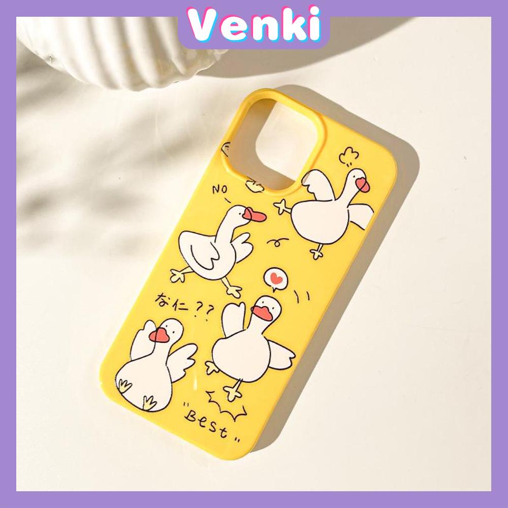 iPhone Case Soft TPU Glossy Yellow Candy Case Cute Cartoon Duck Camera Protection Shockproof For iPhone 14 13 12 11 Pro Max 7 8 Plus X XR