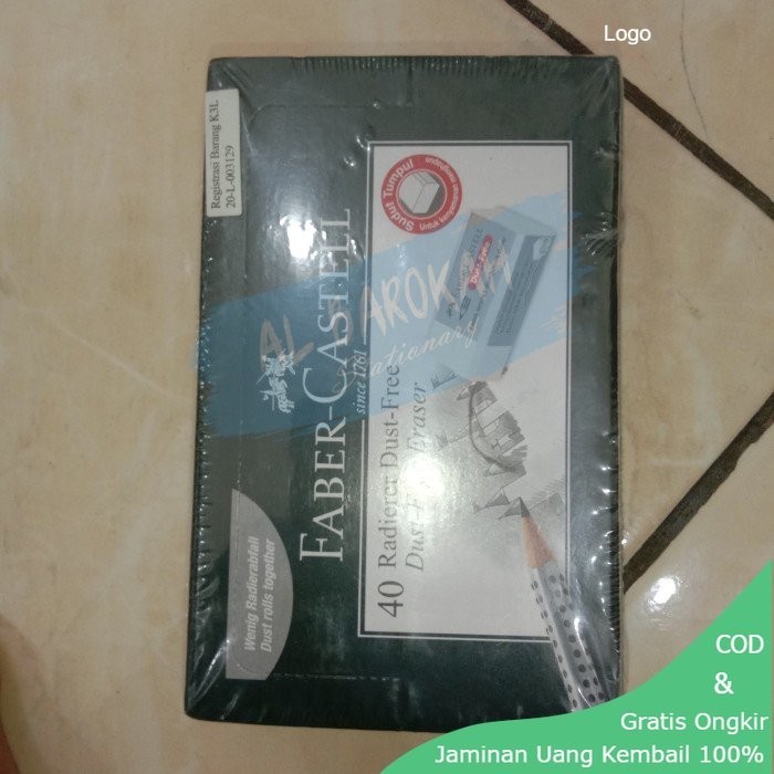 

penghapus pensil faber castell dust free