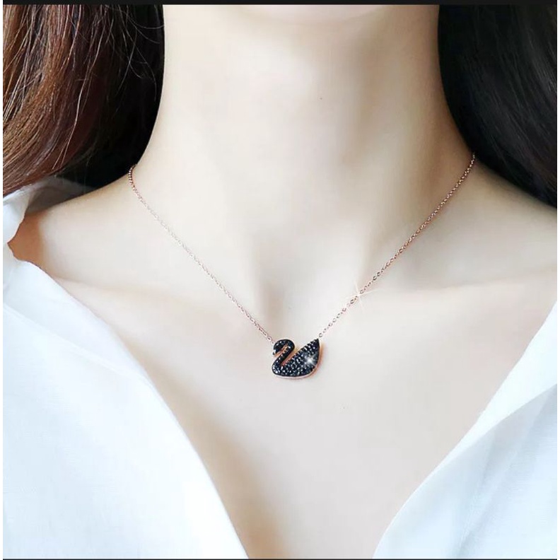 Kalung Titanium Rantai Bebek Asli 100% Anti Karat,Luntur dan Alergi