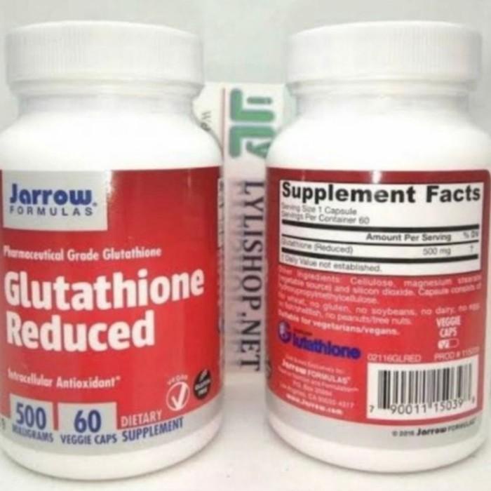 reduced glutathione formula jarrow 500mg pemutih kulit