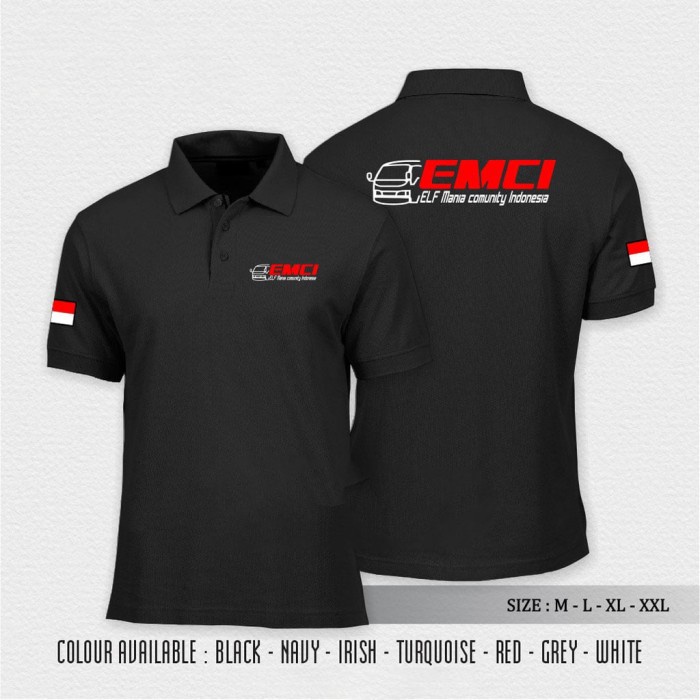 POLO SHIRT EMCI Elf mania KAOS KERAH EMCI KOMUNITAS ELF TERLARIS RAC Produks