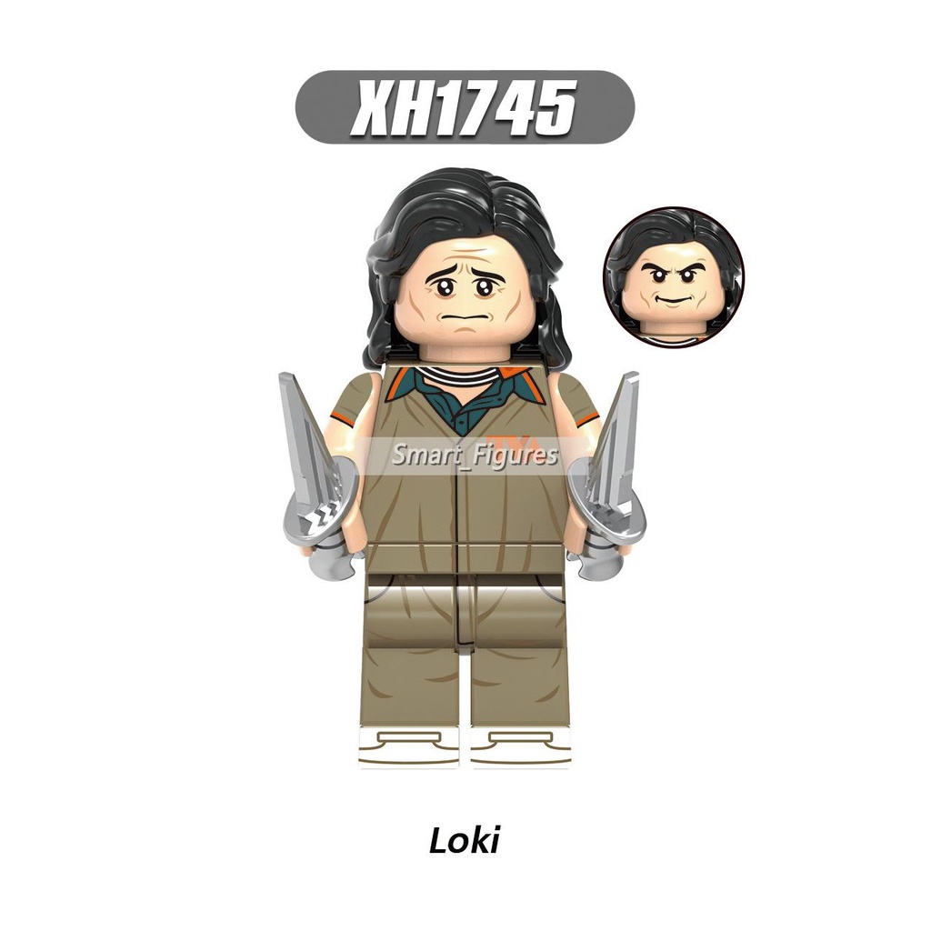 Loki Minifigures Time Variance Kewenangan Mobius Renslayer Kang the Conqueror Sylvie River Cruise Mini Figure Mainan Hadiah X0318