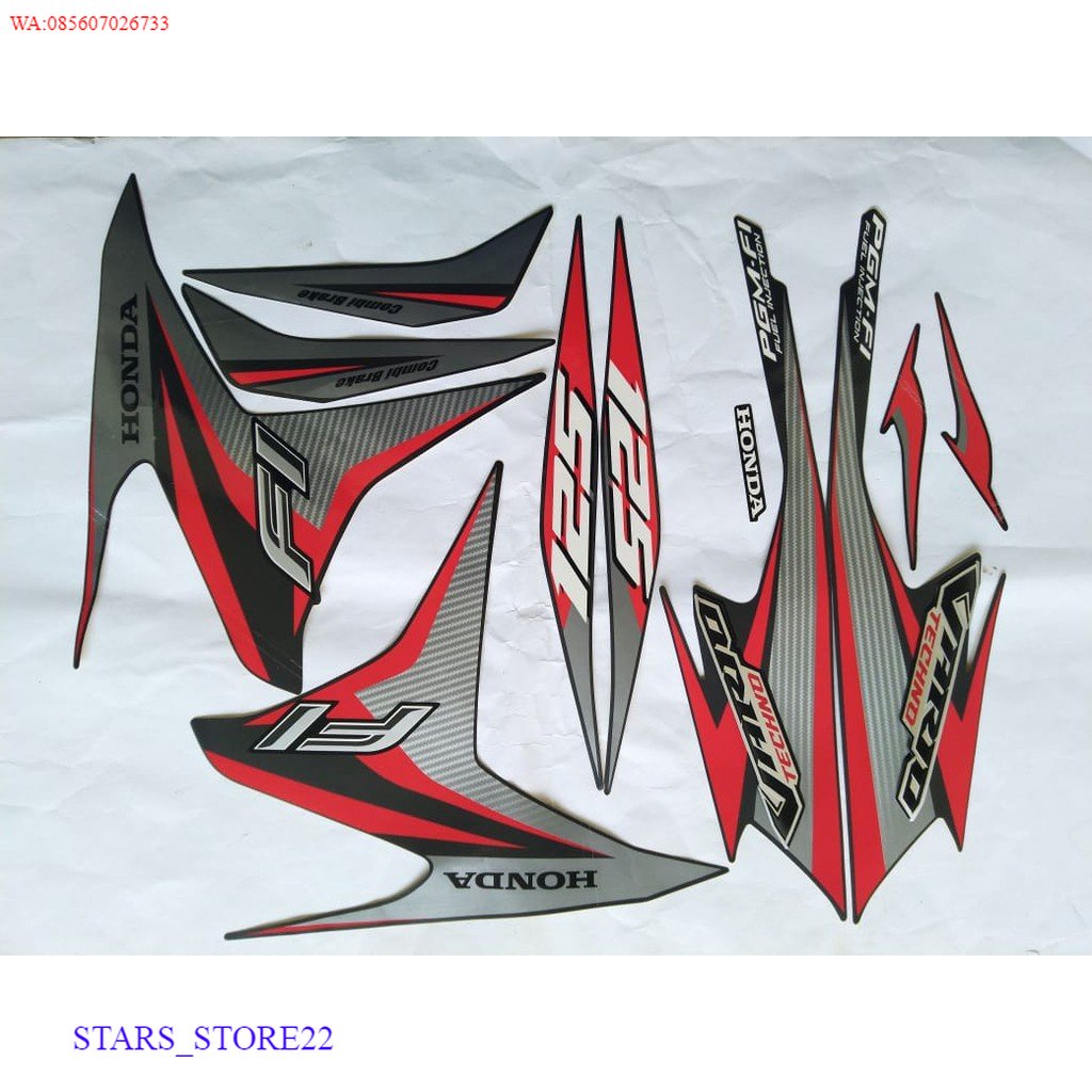 (ORI) stiker striping honda vario techno 125 2014 KUALITAS ORIGINAL PABRIK
