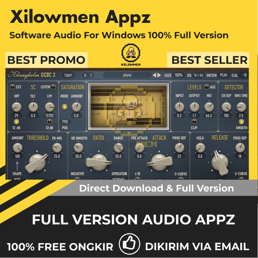 [Full Version] Klanghelm DC8C 3 advanced compressor Pro Lifetime Audio Software WIN OS