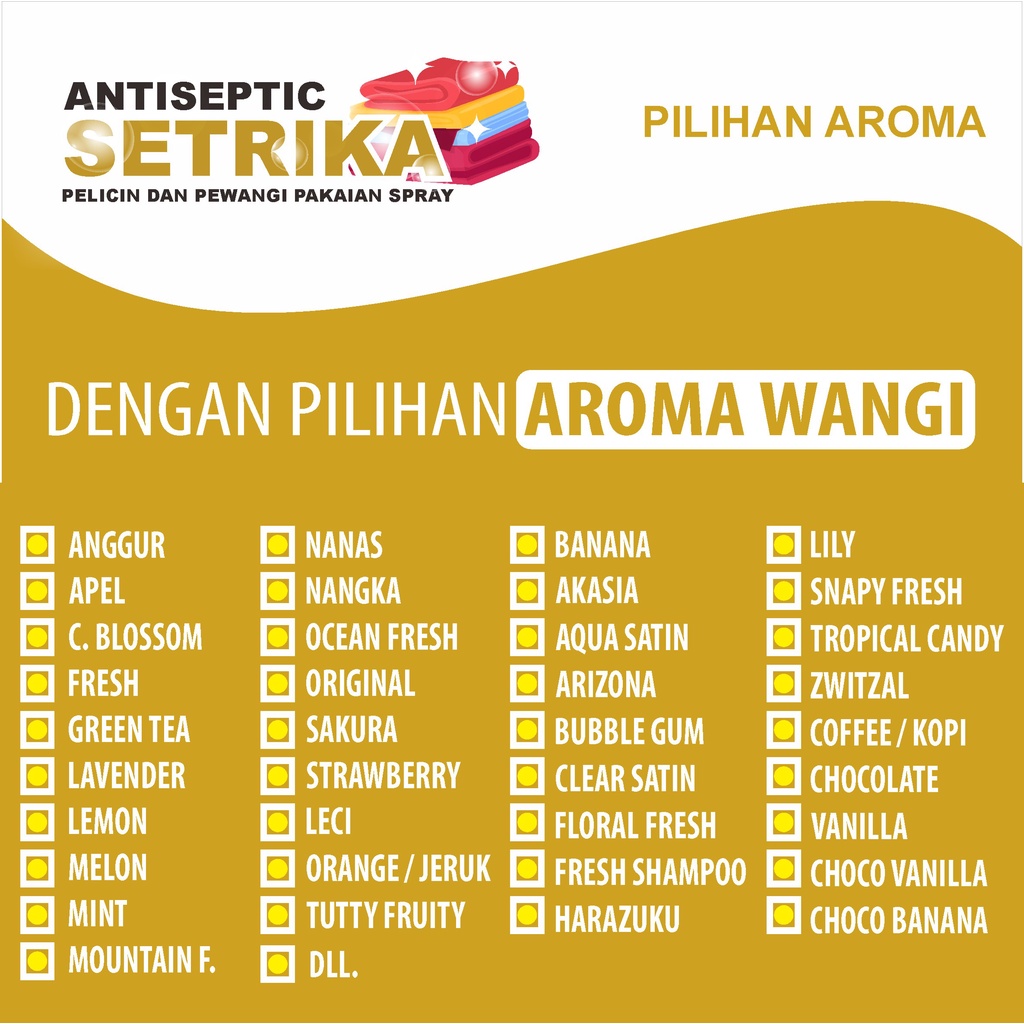 Pelicin Setrika Dan Pewangi Pakaian Aroma Parfum Segar Kemasan 1Liter PET