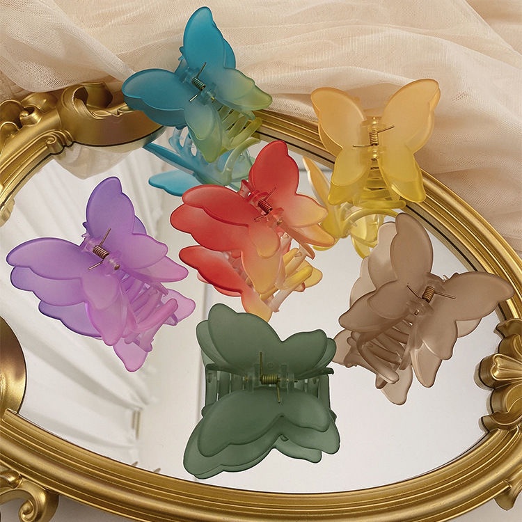 Jepit Rambut Korea Jedai DOFF Kupu Kupu 3D COLOR Wanita Elegan High Quality Import