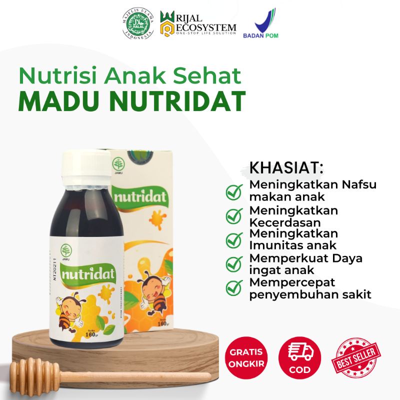 

NUTRIDAT Madu Penambah Nafsu Makan dan Kecerdasan Anak - Meningkatkan imunitas tubuh - Menambah Berat Badan Anak