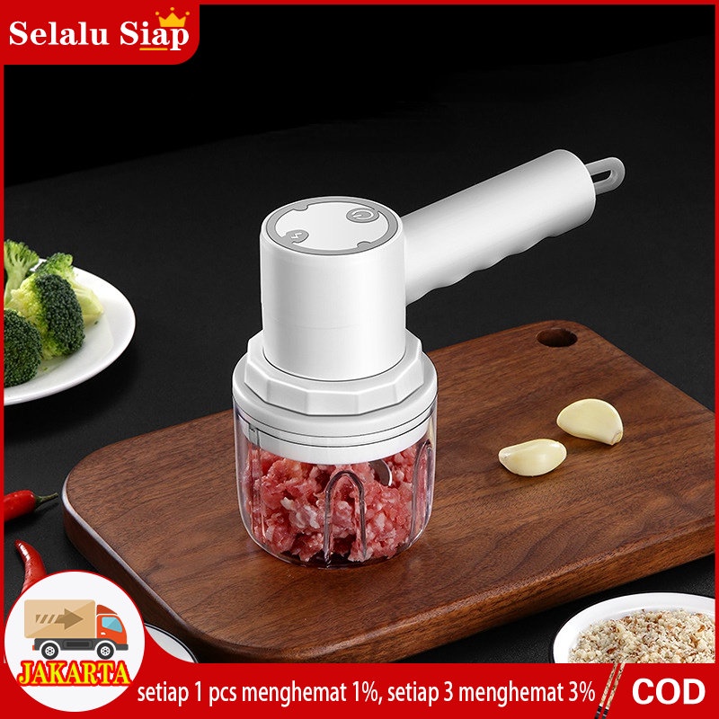 Mini chopper blender portable penggiling bumbu daging &amp; sayur/food processor