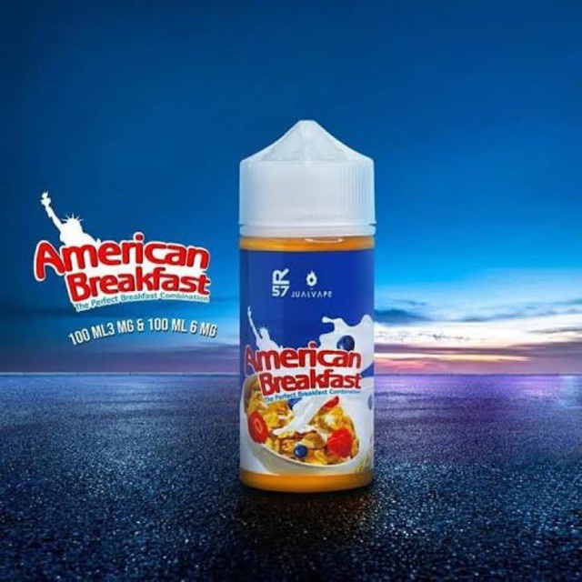 American Breakfast V2 100ml American Breakfast V2 Hero 57 3mg - 6mg Liquid Vapor