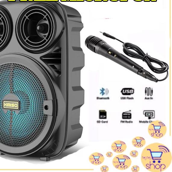 ♠ [SUPER BASS] SPEAKER BLUETOOTH UKURAN BESAR 6,5 INCH SUPER BASS / SPEAKER BLUETOOTH KIMISO 3381 / 