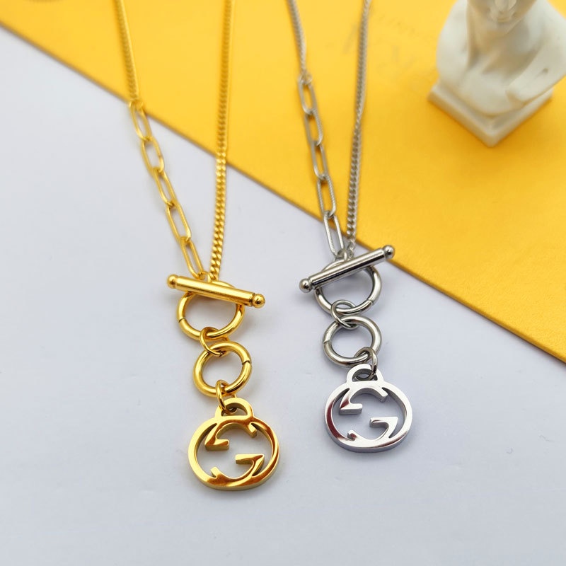 Kalung Rantai Tebal | Kalung Model Hollow Dengan Rumbai | Rose Gold 18k | Kalung Untuk Wanita | Sendok Garpu Bahan Stainless Steel | Bahan Titanium Steel