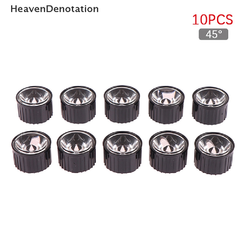 [HeavenDenotation] 10pcs/set Lensa Pesawat Lumen Imitasi LED 20MM Dengan 510 45 90 120 Derajat HDV