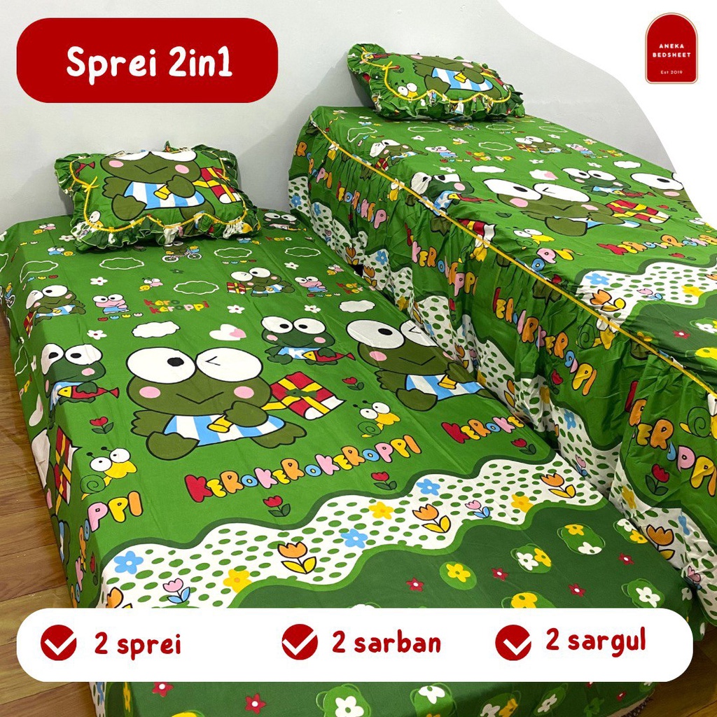 Sprei Bed Dorong 120x200x20 #Karakter