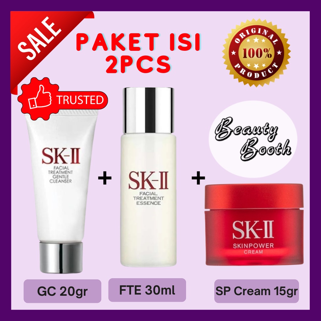 SK-II SK2 SKII 2SET FTCL 30ml Cleanser 20gr Skinpower Cream 15gr