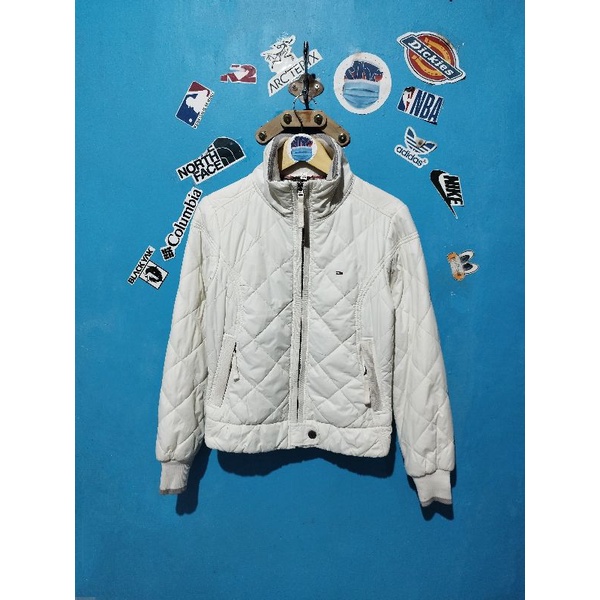 Puffer Jaket Tommy Hilvyger Denim Vtg