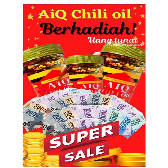 AIQ CHILI OIL 150ML / MINYAK CABAI HALAL / SAMBAL DIMSUM