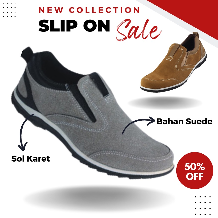 Sepatu Formal Pria Limited Edition Casual Slip On catenzo Sepatu Cowok Santai Kerja Pesta
