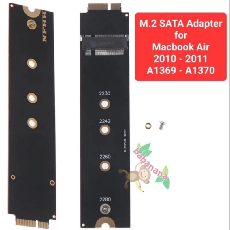 M.2 SATA Adapter for Macbook Air 2010 2011 A1369 A1370 NGFF Converter