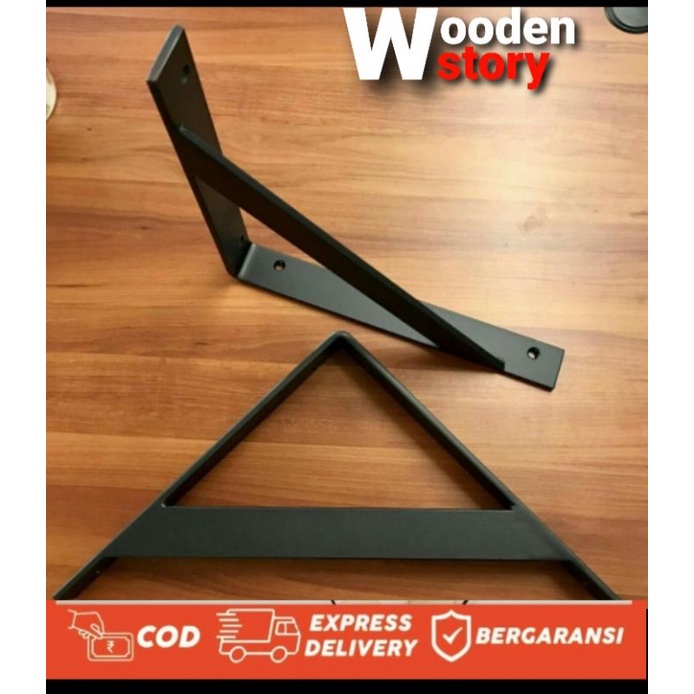 Braket Ambalan Besi Siku-Penyangga kayu Ambalan