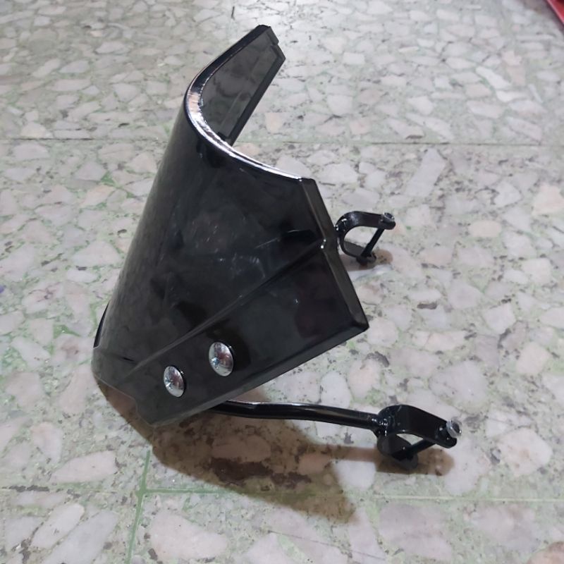 visor xride, visor motor trondlol, visor xride hitam universal bahan tebal