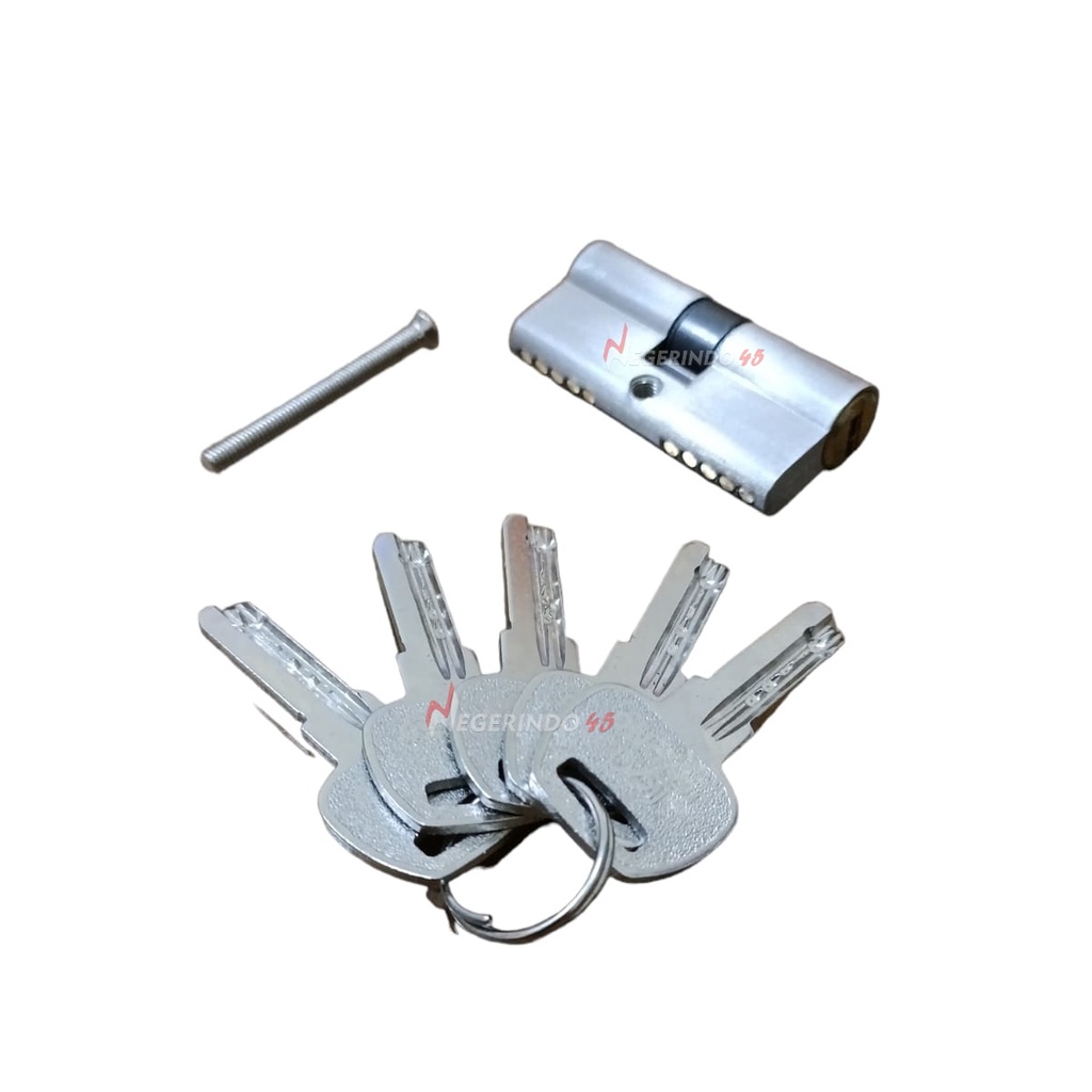 CYLINDER KUNCI KUNINGAN 5 KEYS 60MM BESAR KECIL SILINDER KOMPUTER KEYS 5