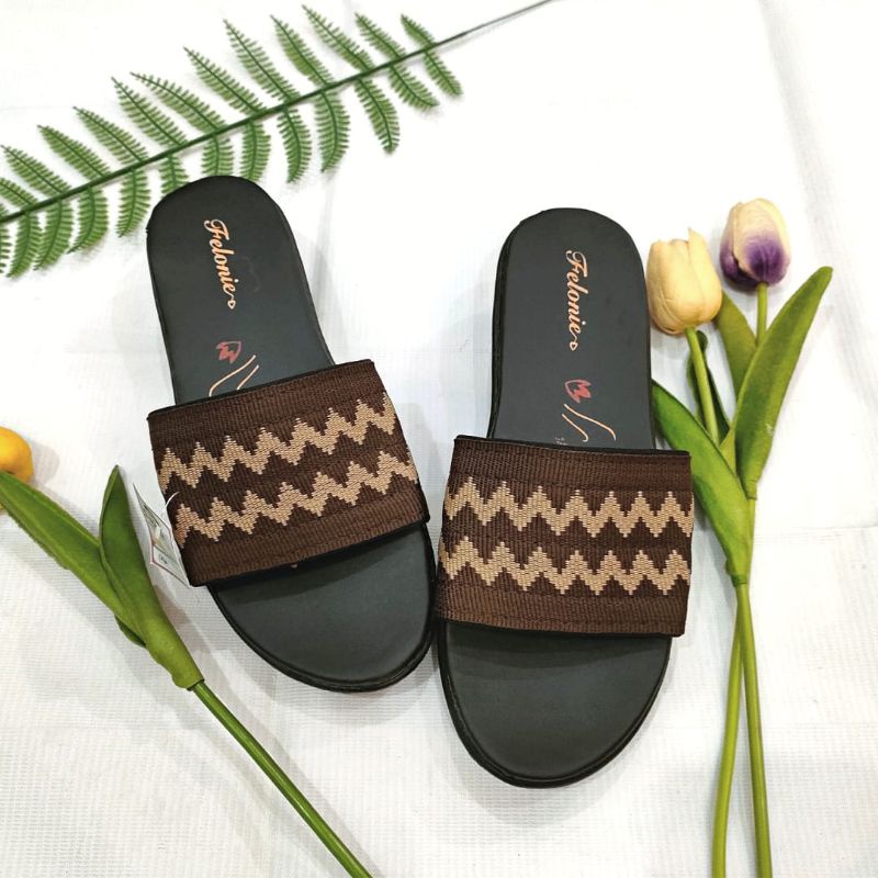 SANDAL WANITA TURKI MURAH FELONIE DHT 01 TRENDY KEREN KEKINIAN TERBARU TINGGI 5 CM