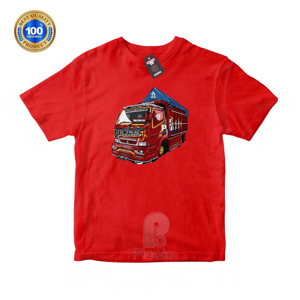 (FREE NAMA) BAJU KAOS ATASAN ANAK MOTIF TRUCK OLENG UNISEX Bahan COTTUN