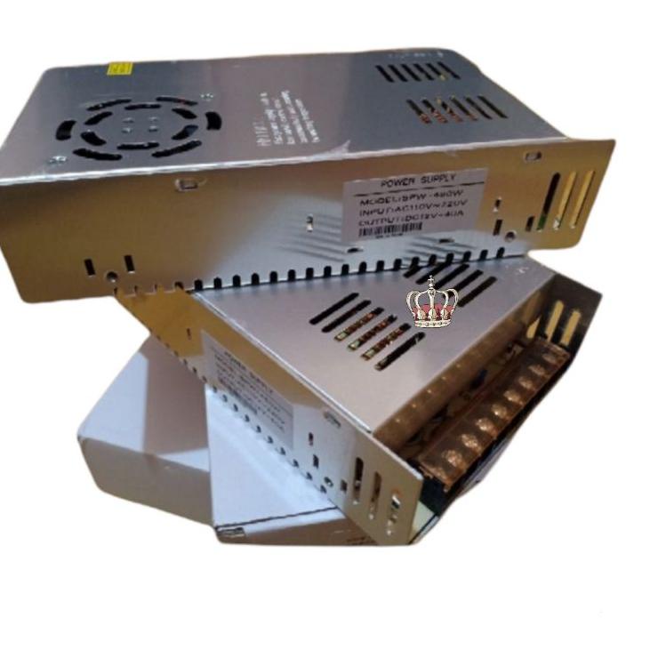 ✲ Power Supply Cctv 12V 40A Power Suply Switching 40 Ampere 12 Volt ☑