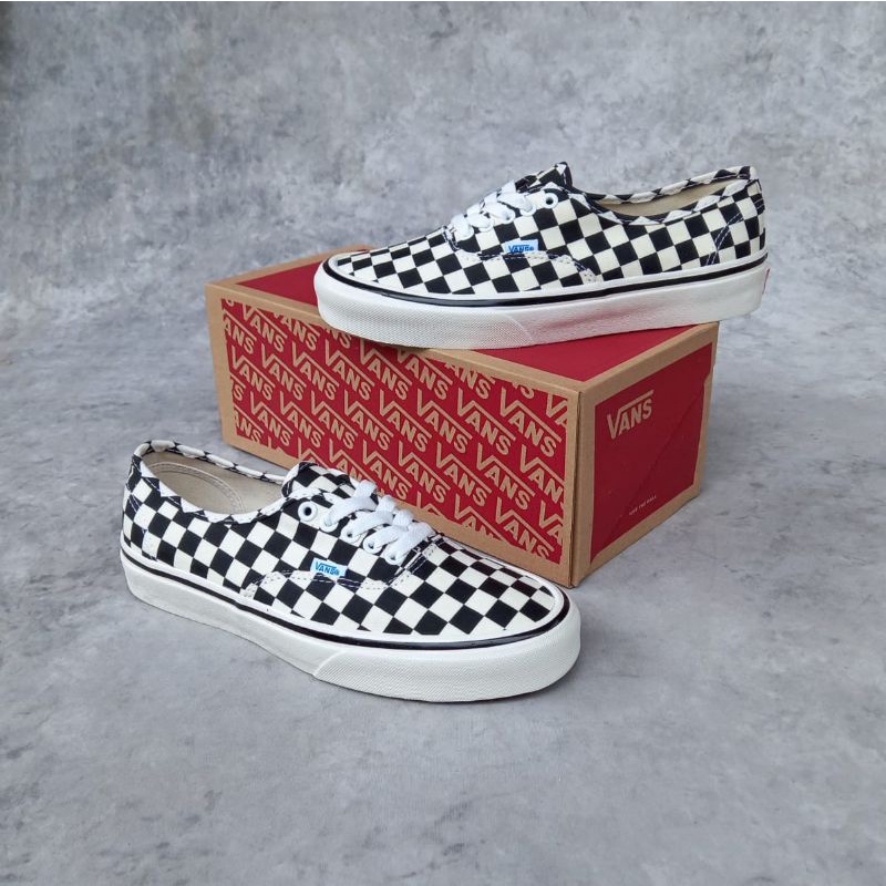 VANS AUTHENTIC 44 DX CHECKERBOARD BLACK WHITE “ANAHEIM FACTORY”