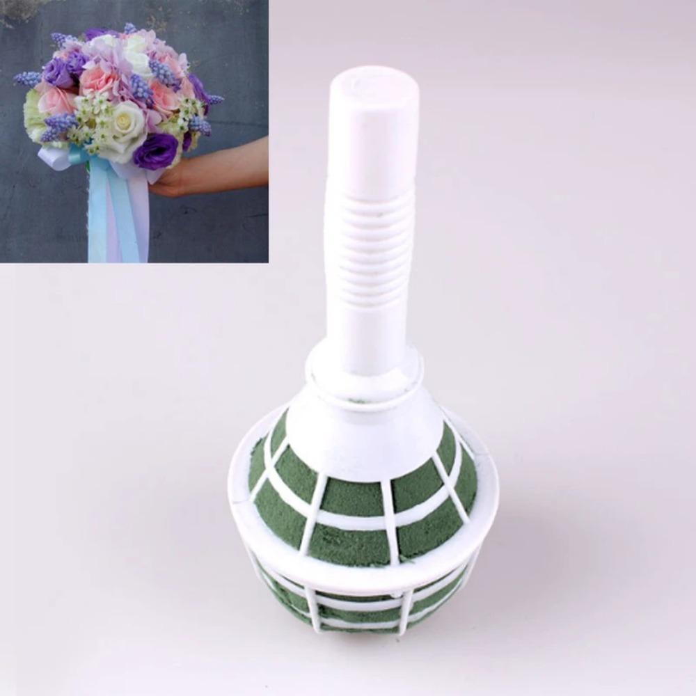 Solighter 6Pcs Bouquet DIY Wedding Holder Dekorasi Bunga
