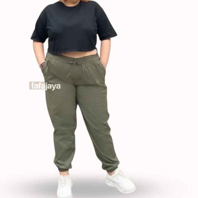 ◊ Celana Jogger Katun Jumbo XXL fit To XXXL . Jogger Pants Jumbo . Joger Jumbo ✺