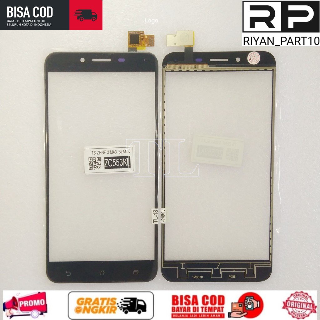TOUCHSCREEN ASUS ZENFONE 3 MAX ZC553KL - Touch Screen Layar Sentuh Ts Tc