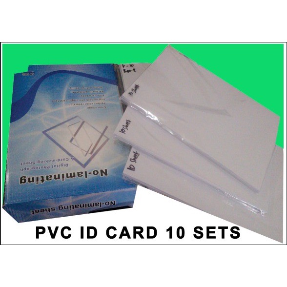 

[[JNT COD]] Bahan PVC Id Card Instan 0,76mm, 10 set