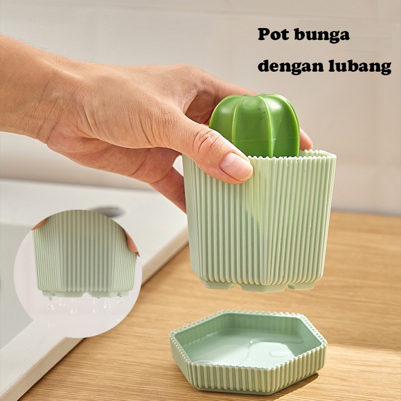 Cleaning Ball Cactus Sikat Panci/ Kuas Pembersih Multifungsi Dengan Bentuk Untuk Perlengkapan Dapur