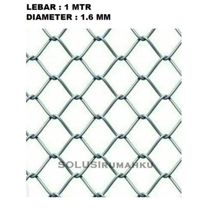 Kawat Harmonika tinggi 1 meter x tebal 1.6 mm / Ram Wajik Pagar Kandang Hewan