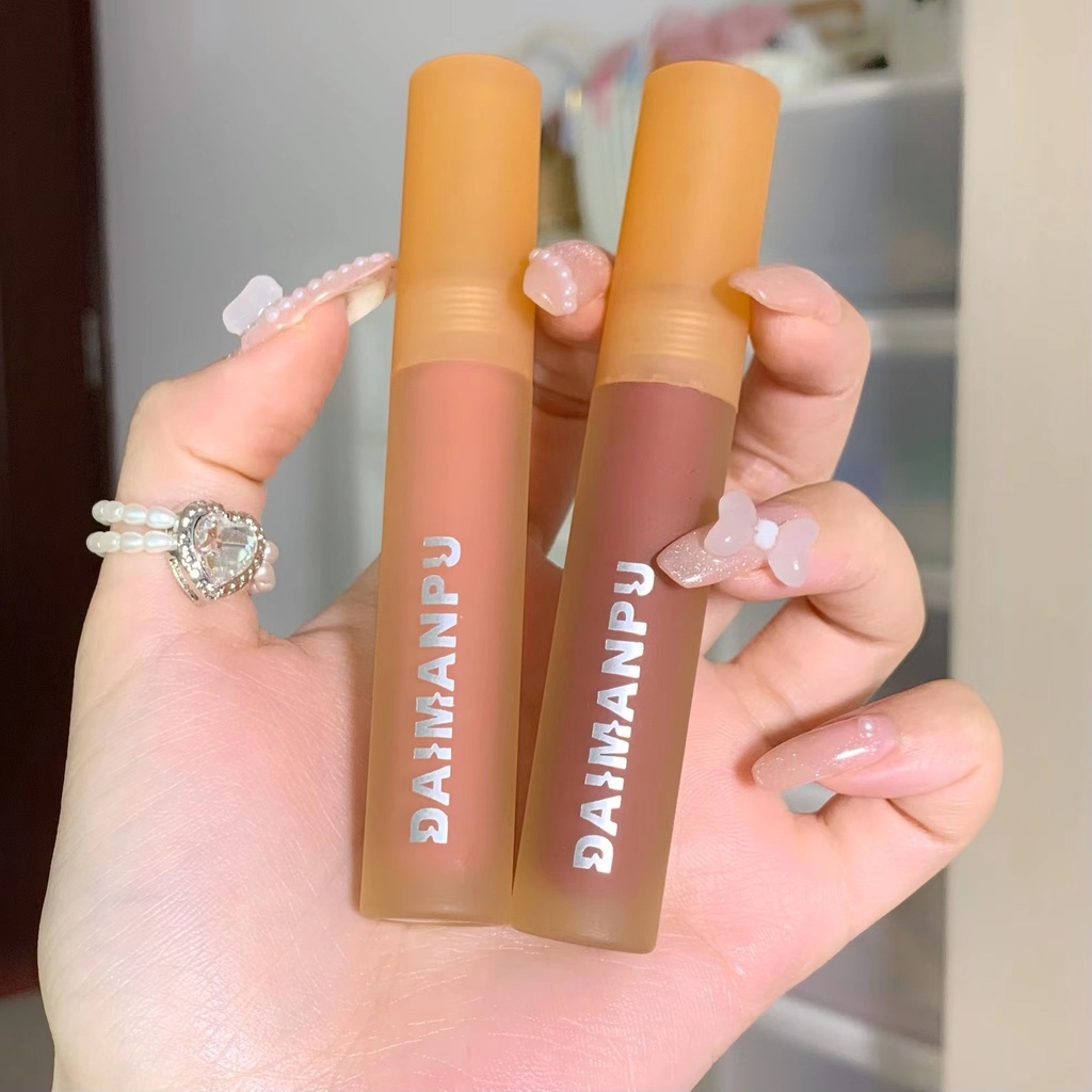 【COD】Lip Glaze Matte Lipstick Anti Air Lipstick Velpet Lip Gloss Pelembab Air Lipstik Tahan Lama Korean Import-CH